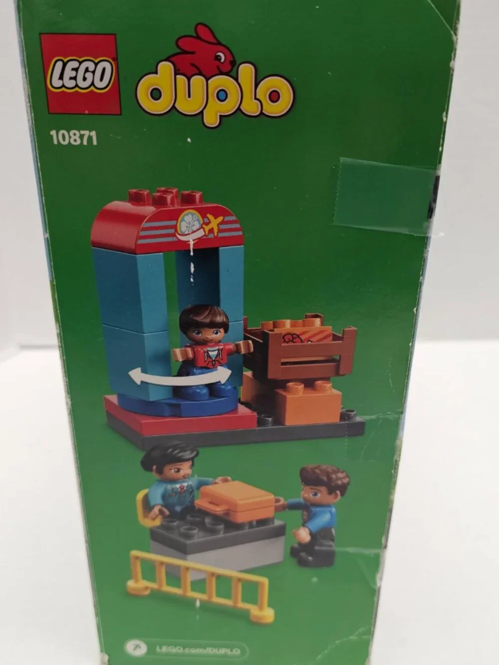 Lego Duplo Town Airport Tower Plane Pilot Luggage Boy Girl Toddler 10871 Set +